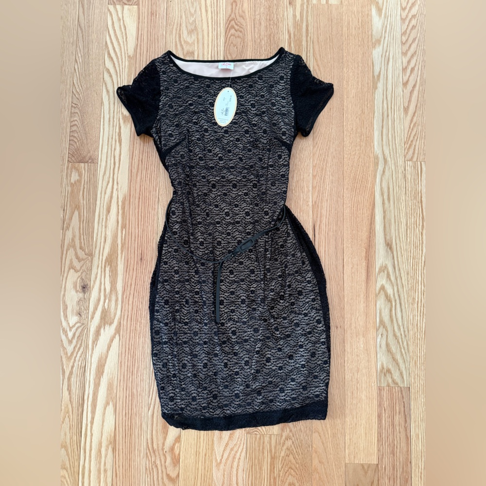 Leona Edmiston Women's Black and Tan Dress